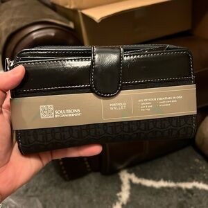Solutions by Giani Bernini - Black Portfolio Wallet - New with Tags
